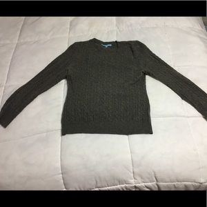 Grey Cable-knit Sweater